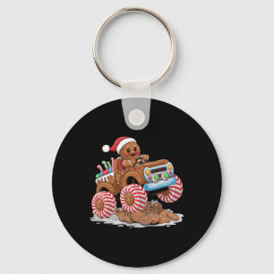 Monster-Truck-Gingerbread-Mann-lustiger-Weihnachts Schlüsselanhänger