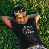 Monster Truck Grafischer Name T - Shirt für Jungen