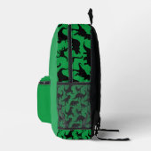 Monster Truck Green Dinosaurier Style Bedruckter Rucksack (Rechts)