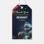 Monster Truck Hai Geburtstagsservietten Geschenkanhänger (Vorderseite)