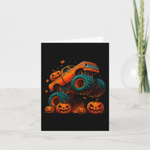 Monster Truck Halloween Kürbislaterne Pumpkin Men Karte