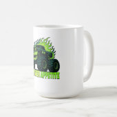 Monster-Truck-Horror-Flamme Kaffeetasse (VorderseiteRechts)