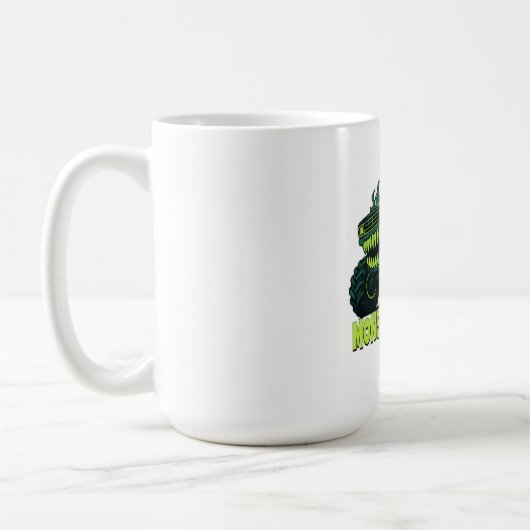 Monster-Truck-Horror-Flamme Kaffeetasse (Links)