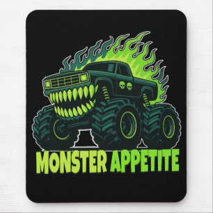Monster-Truck-Horror-Flamme Mousepad