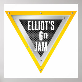 Monster Truck Individuelle Name Logo Poster