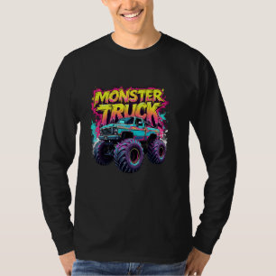 Monster Truck ist mein farbenfroher Graffiti-Klein T-Shirt