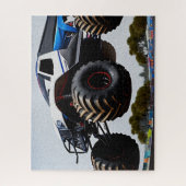 Monster Truck Jump Oil Paint, Jigsaw Puzzle (Vertikal)