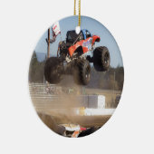 Monster Truck Jumping Keramik Ornament (Rechts)
