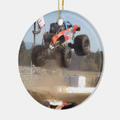 Monster Truck Jumping Keramik Ornament (Links)