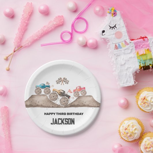 Monster Truck kann mich nicht erwischen, ich BIN D Pappteller (Party)