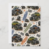 Monster Truck Kids Boys Birthday Einladung (Rückseite)