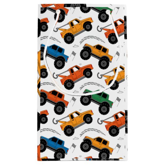 Monster Truck kids gift bag Kleine Geschenktüte (Rückseite)