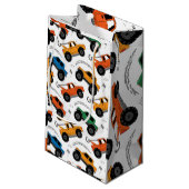 Monster Truck kids gift bag Kleine Geschenktüte (Rückseite Schrägansicht)