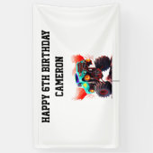 Monster Truck Kindergeburtstag Party Banner (Vertikal)