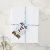 Monster Truck Kindergeburtstag Party Vielen Dank Geschenkanhänger (Mit Garn)