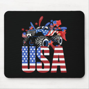 Monster Truck Kleinkind Jungen USA Amerikanische F Mousepad