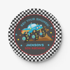 Monster Truck Kundgebung Geburtstagsparty Dekorati Pappteller