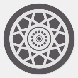 Monster Truck Kundgebung Geburtstagsparty Dekorati Runder Aufkleber