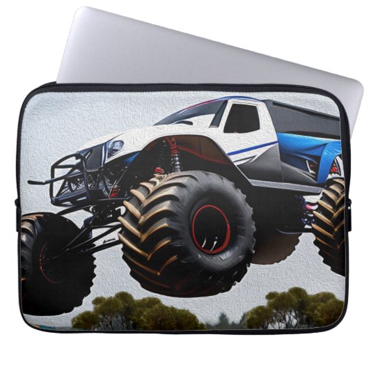 Monster Truck Launch, Laptop Sleeve (Vorderseite)
