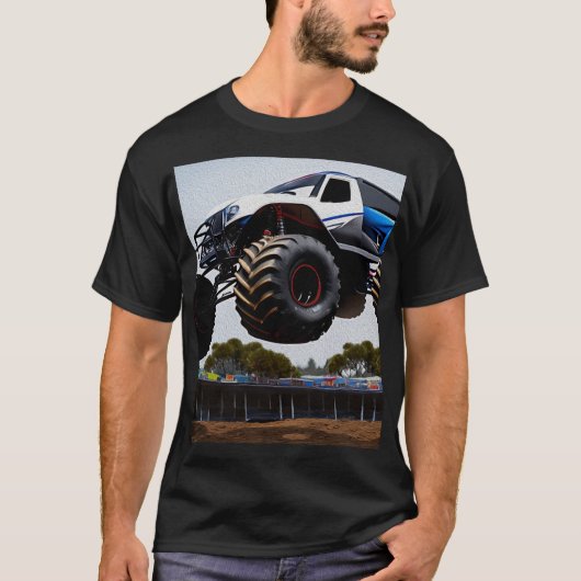 Monster Truck Launch, Mens Tshirt (Vorderseite)