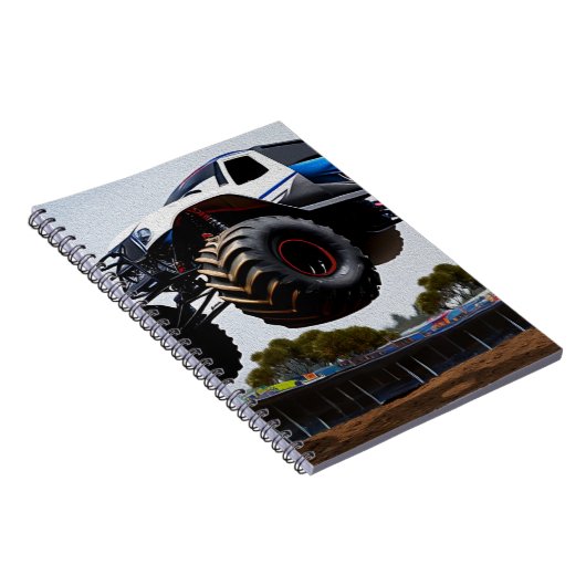 Monster Truck Launch, Notebook Notizblock (Rechte Seite)