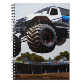 Monster Truck Launch, Notebook Notizblock (Vorderseite)