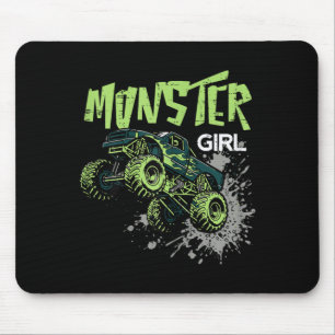 Monster Truck Mädchen Rennen 4x4 Familie passend Mousepad