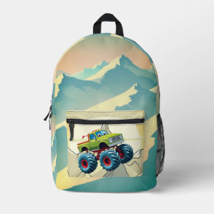 Monster Truck Madness Bedruckter Rucksack