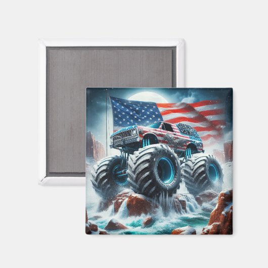 MONSTER TRUCK MAGNET (Vorderseite/Rückseite)