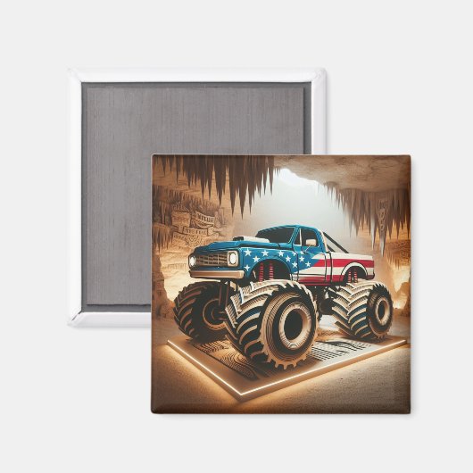 MONSTER TRUCK MAGNET (Vorderseite/Rückseite)