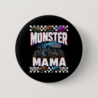Monster Truck Mama Family Matching Monster Trucks Button