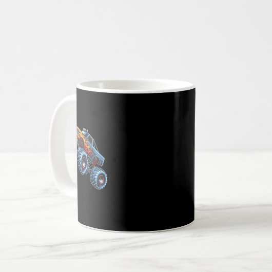 Monster Truck Mama Mama Monster Truck sind mein Ja Kaffeetasse (Vorderseite Links)