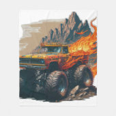 Monster Truck Mania Fleece Blanket (Vorderseite)