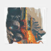 Monster Truck Mania Fleece Blanket (Vorderseite (Horizontal))