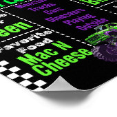 Monster Truck Milestone Chart Poster (Ecke)
