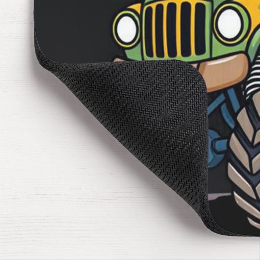 Monster Truck mit Camouflage Design Mousepad (Ecke)