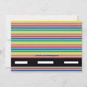 Monster Truck mit Flammen Geburtstag Einladung (Rückseite)