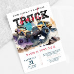 Monster Truck Modernes Kindergeburtstag Party Einladung<br><div class="desc">Monster Truck Moderne Kindergeburtstag Party Einladung</div>