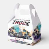 Monster Truck Modernes Kindergeburtstag Party Geschenkschachtel (Vorderseite)
