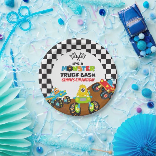 Monster Truck Monsters Geburtstag Pappteller (Party)