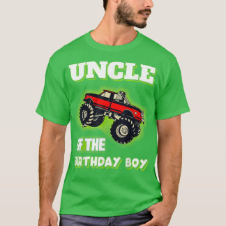 Monster Truck Onkel des Geburtstags Junge Thema Bi T-Shirt