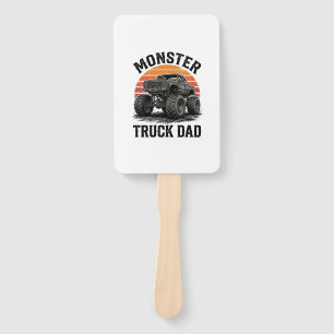 Monster Truck Papa Vintage Off Road Grafik_1 Fächer
