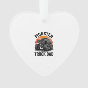 Monster Truck Papa Vintage Off Road Grafik_1 Ornament