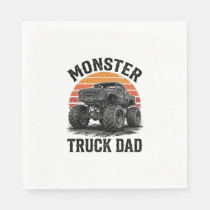 Monster Truck Papa Vintage Off Road Grafik_1 Serviette