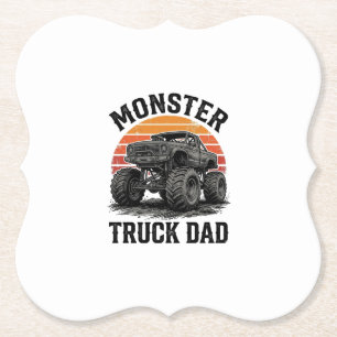 Monster Truck Papa Vintage Off Road Grafik_1 Untersetzer