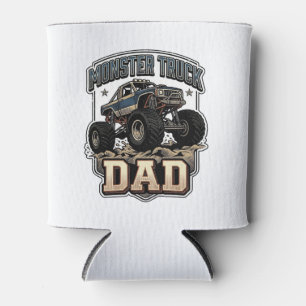 Monster Truck Papa Vintage Vector-Shirt-Design_1 Dosenkühler