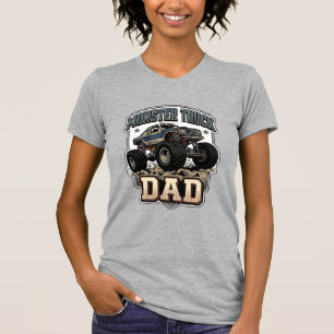 Monster Truck Papa Vintage Vector-Shirt-Design_1 T-Shirt