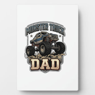 Monster Truck Papa Vintage Vektor-Shirt-Design_1 Fotoplatte