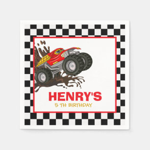 Monster Truck Paper Napkin Serviette