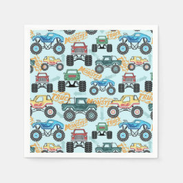 Monster-Truck-Papier-Tischservietten, Jungen-Gebur Serviette